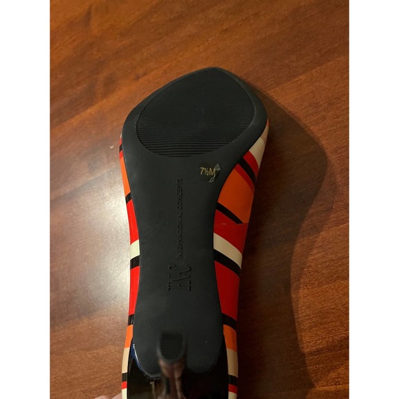 New INC Women’s Multicolored Striped Heels Size 7.5 - Picture 9 of 9